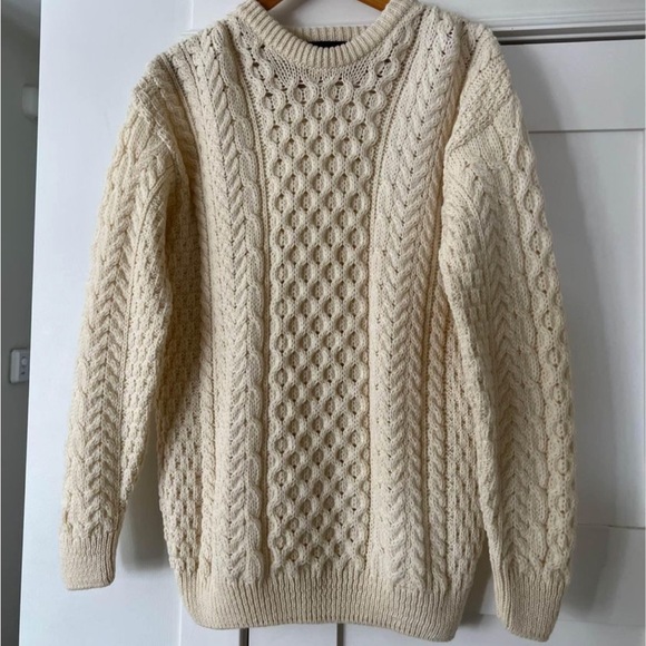 Cream Cable Knit Sweater - Picture 2 of 2